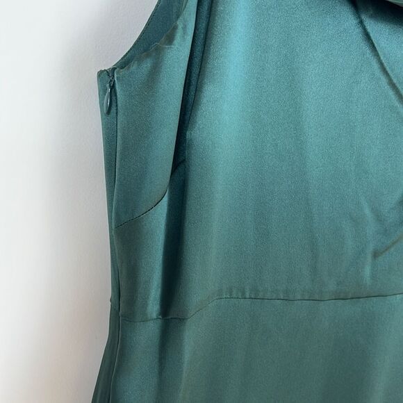 Michelle Mason Intermix 100% Silk Midi Dress One Shoulder Size 2 NWT - Picture 3 of 12